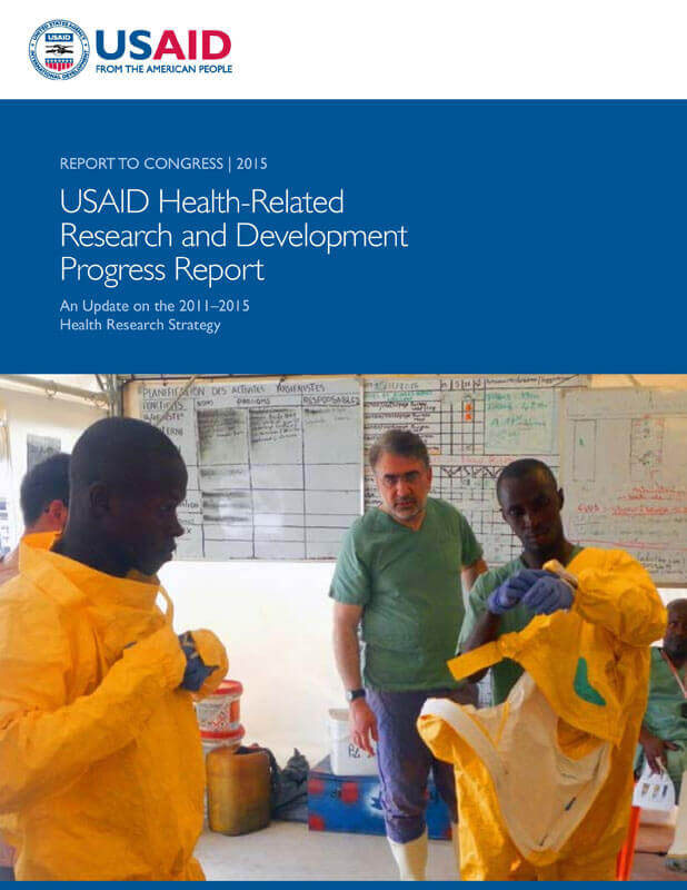 USAID's 2015 Health-Related Research and Development Progress Report. Photo: USAID