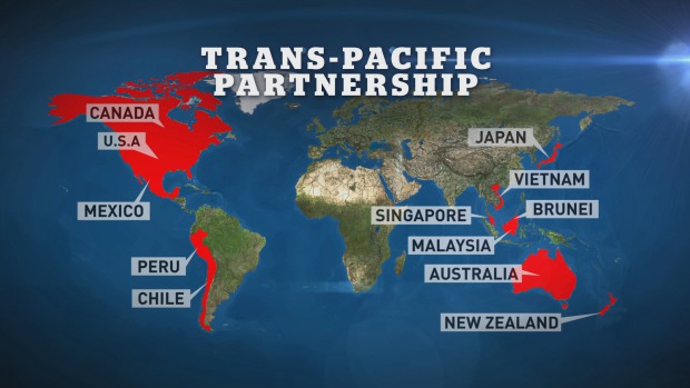 TPP countries. Photo: CBC